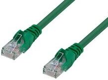 Picture of DYNAMIX 7.5m Cat6 Green UTP Patch Lead (T568A Specification) 250MHz Slimline Snagless Moulding